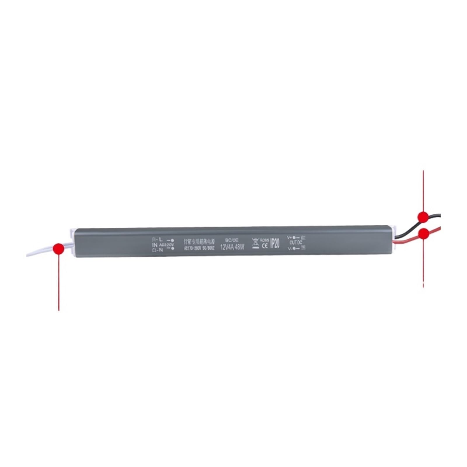 BFSYDLUJ 1PCS Driver 18W 24W 36W 48W 60W 72W 80W 110W 170-260V AC/DC 12V 24V(80W)
