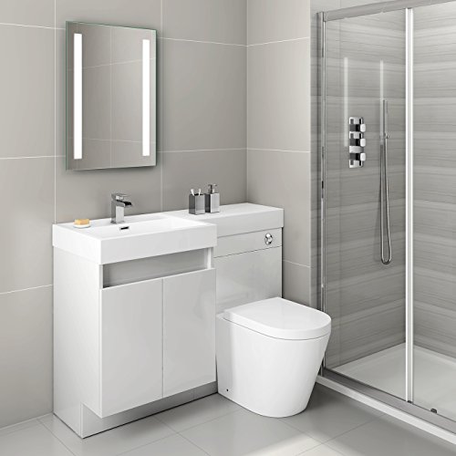 iBathUK Eclipse Wall Mounted LED Bathroom Mirror, Modern Battery Powered Illuminated Mirror with Cool White Dual Light Strips in Portrait or Landscape Orientation in Aluminium Frame, 500 x 700mm - Cosy Home Interiors iBathUK Eclipse Wall Mounted LED Bathroom Mirror, Modern Battery Powered Illuminated Mirror with Cool White Dual Light Strips in Portrait or Landscape Orientation in Aluminium Frame, 500 x 700mm - Image 5