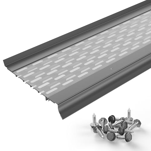 Image of Micromesh Gutter Guards, 5 Inch, 5 in Sample, Dark Gray