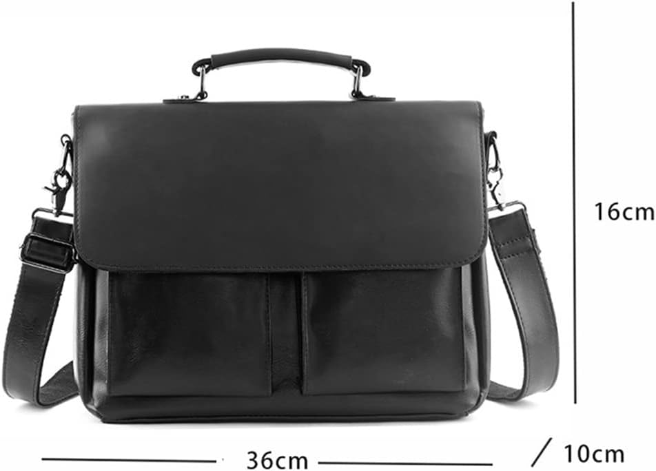 Men Crossbody Designer Handbag Real Leather Briefcase Shoulder Sling Bags