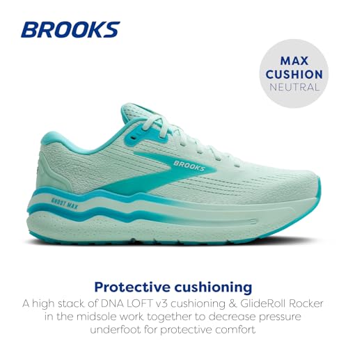 Image of Brooks Men's Ghost Max Suede /Leather Neutral Running & Walking Shoe