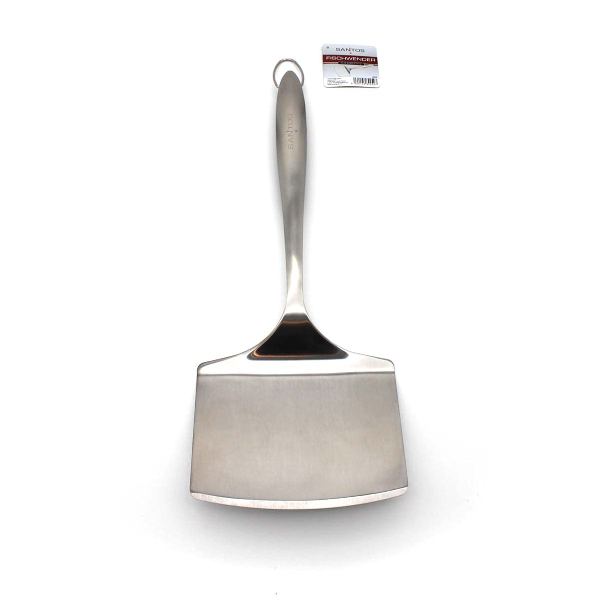 SANTOS Grillspachtel 46cm - Edelstahl Pfannwender Mit Sägekante, Für Grill & Küche