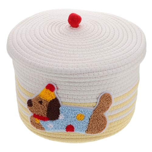 Rangement de corde de coton pour chiot et panier de jouet pour chien