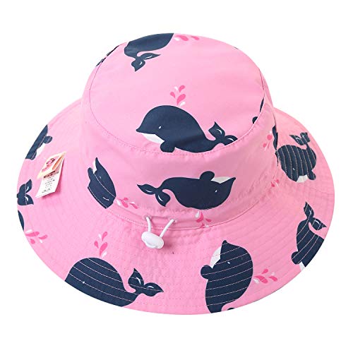 Image of Home Prefer UPF50+ Wide Brim Sun Hat Boys Girls Sun Protection Hat Zoo Beach Swim Safari Bucket Hat for Baby Toddler Kid