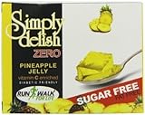 Simply Delish, Sugar-Free Jelly Dessert - Vegan, Gluten and Fat-Free, Pineapple Flavour - Pack of 24, Keto Friendly Sweets