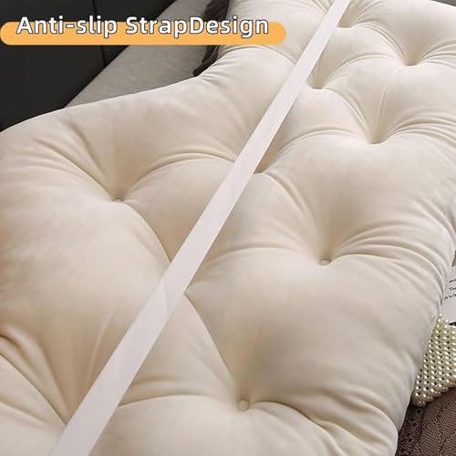 Kopfteilkissen, Weiches Rückenkissen Im Prinzessinnen-Stil mit Krone Zum Sitzen Im Bett, Langes Kissen fürs Bett, Lesekissen, Kissenrückenlehne,1,90 * 50cm