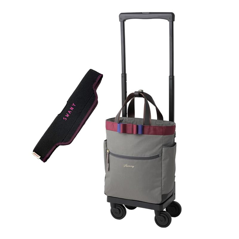 swany スワニー キャリーバッグ キャリーケース エナメル ブラック｜バッグ 