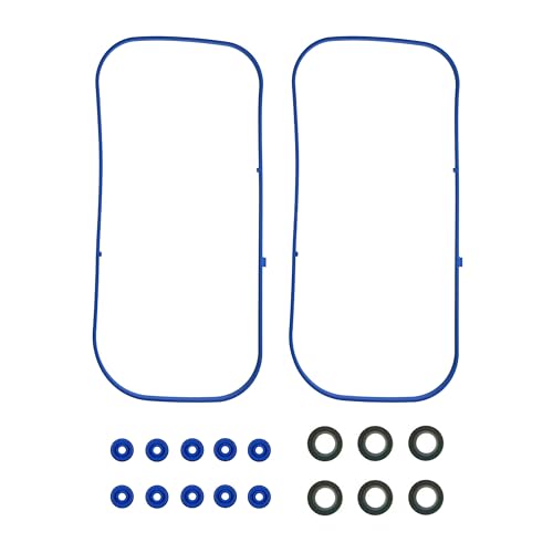 Image of Engine Valve Cover Gasket Set - VS50607R 0361708 for Honda Pilot - Fits Acura MDX RL TL 3.5L Honda Accord 3.0L 2003-2004 Odyssey Pilot Ridgeline 3.5L 2006-2008 Saturn Vue 3.5L 2004-2007