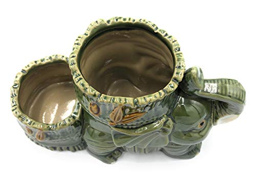 Collectiom By Tiffany Lucky Bamboo Decorative Elephant Pot 7X4.5 Inches L Home Decoration L Decorative Vase For Lucky Bamboo L Ceramic Planter L Gift For Business Opening L Gift For Mom thumb #5