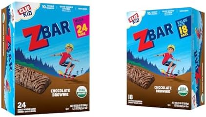 CLIFF Kid Zbar Chocolate Brownie Organic Soft Baked Whole Grain Snack Bars (24 + 18 Pack) image 2