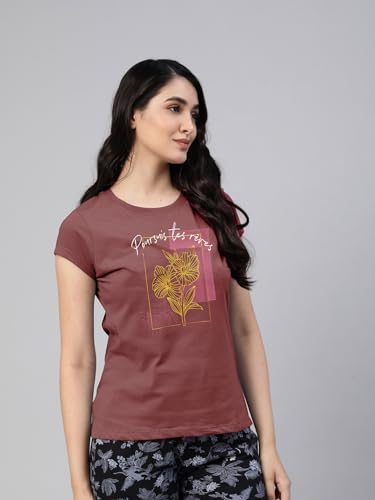 Image of Lyra Women's Cotton Regular Fit T-Shirt