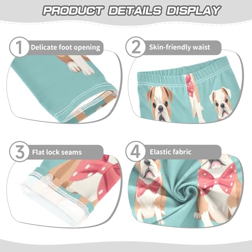 Toddler Girls Leggings Printed Yoga Pants Leggings Bow Dog for Kids3