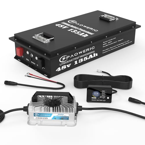Paoweric 48V 135Ah LiFePO4 Battery