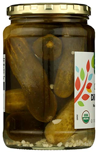 365 By Whole Foods Market, Organic Dill Pickles Reduced Sodium, 24 Fl Oz #TOP4