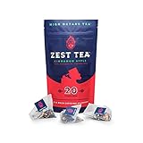 Zest Tea Energy Hot Tea, High Caffeine Blend Natural & Healthy Coffee Substitute, Perfect for Keto,...