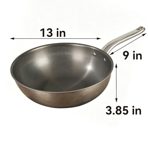 Wok titanio 13 pulgadas, sin revestimiento antiadherente miniatura 7