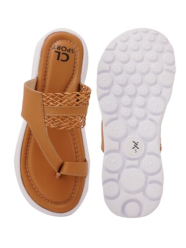 Image of Carlton London women's Braided Strap Toe Ring Strap Comfort Sandals