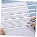 FOYTOKI Precision Multi-Function Scale Ruler 10pcs Set for School Home Measuring Ruler for Students Teachers Engineers