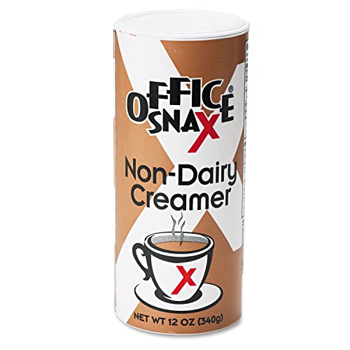 Office Snax Reclosable Canister of Powder Non-Dairy Creamer, 12-oz, 24 per Carton