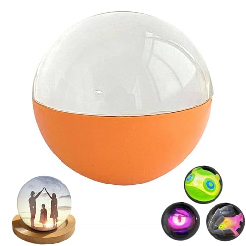 Image of Memory Sphere Lamp, 2.7 inch Crystal Ball Video Player, 2026 New Memory Lamp Ball, Digital Display Sphere, CrystalBall Video Player Ideal and Christmas Decorations (Orange 1 Pcs)
