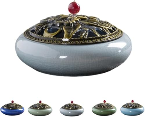 Xiraivke陶器蚊取り線香入れ セラミック蚊やりホルダー クラシックおしゃれ香炉 蚊取り線香スタンド蚊遣り器 書斎寝室家庭用レストラン適用 衛生耐久性インテリアケア用品?