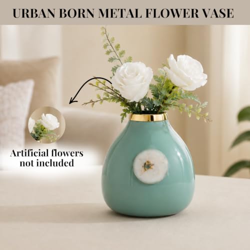 Image of Urban Born Vases For Living Room Corner |Big Vases For Elegant Home Decoration |Home Decor Flower Vase Iron |Fresh or artificial Metal Flower Vase Stand For Dining Table, Bedroom, Office, Wedding Gift