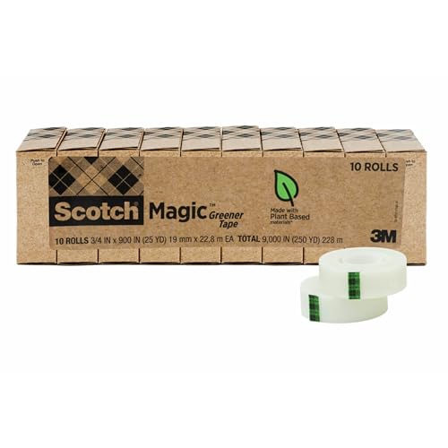 Scotch Magic Greener Tape, 0.75 in .x 900 in., 10 Rolls - image 1