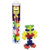 Plus-Plus Big – Open Play Tube – 15 Piece Neon Color Mix – Construction Building STEM –...