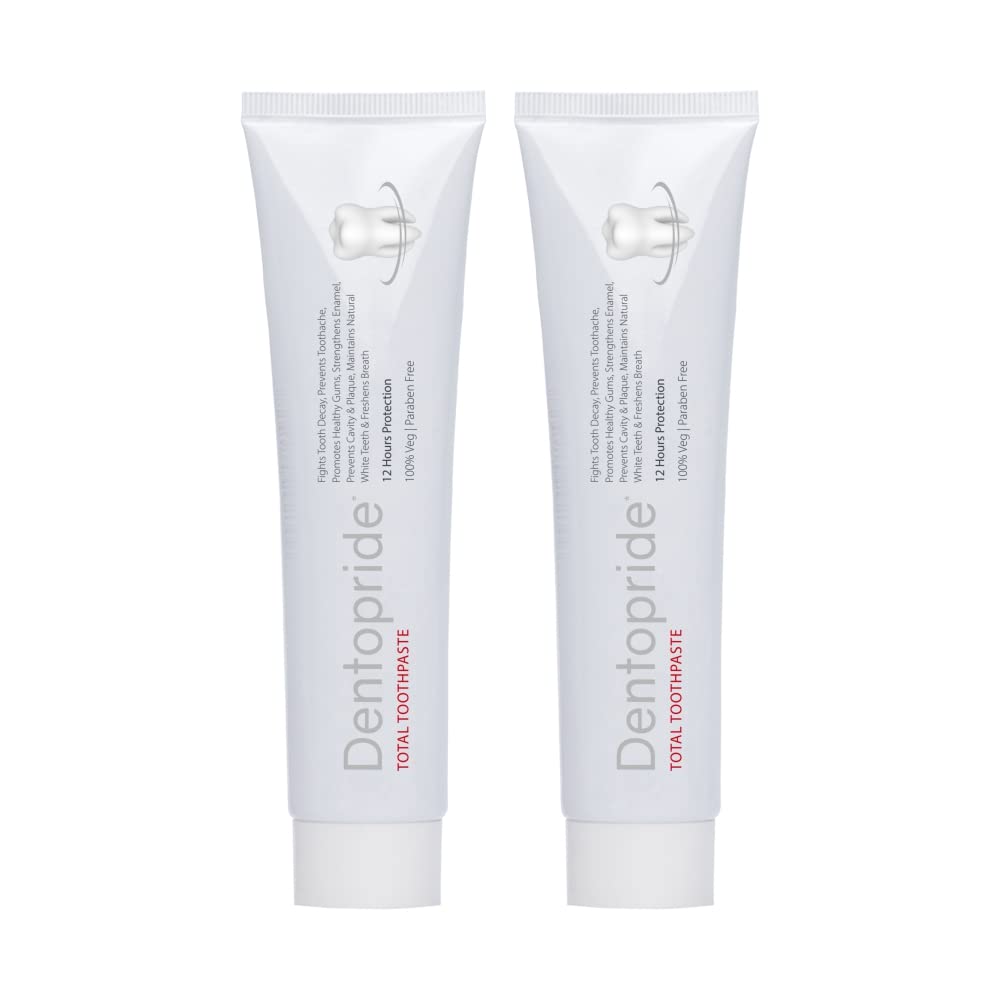 Dentopride Total Toothpaste| |Daily Protection Against Gum Problems | Maintains Oral Hygiene |Strong Teeth & Fresh Breath| |12-hour oral protection|Paraben-free|Vegetarian (100 gm - Pack of 2) (B0BF9GGXH3) Amazon Price History, Amazon Price Tracker