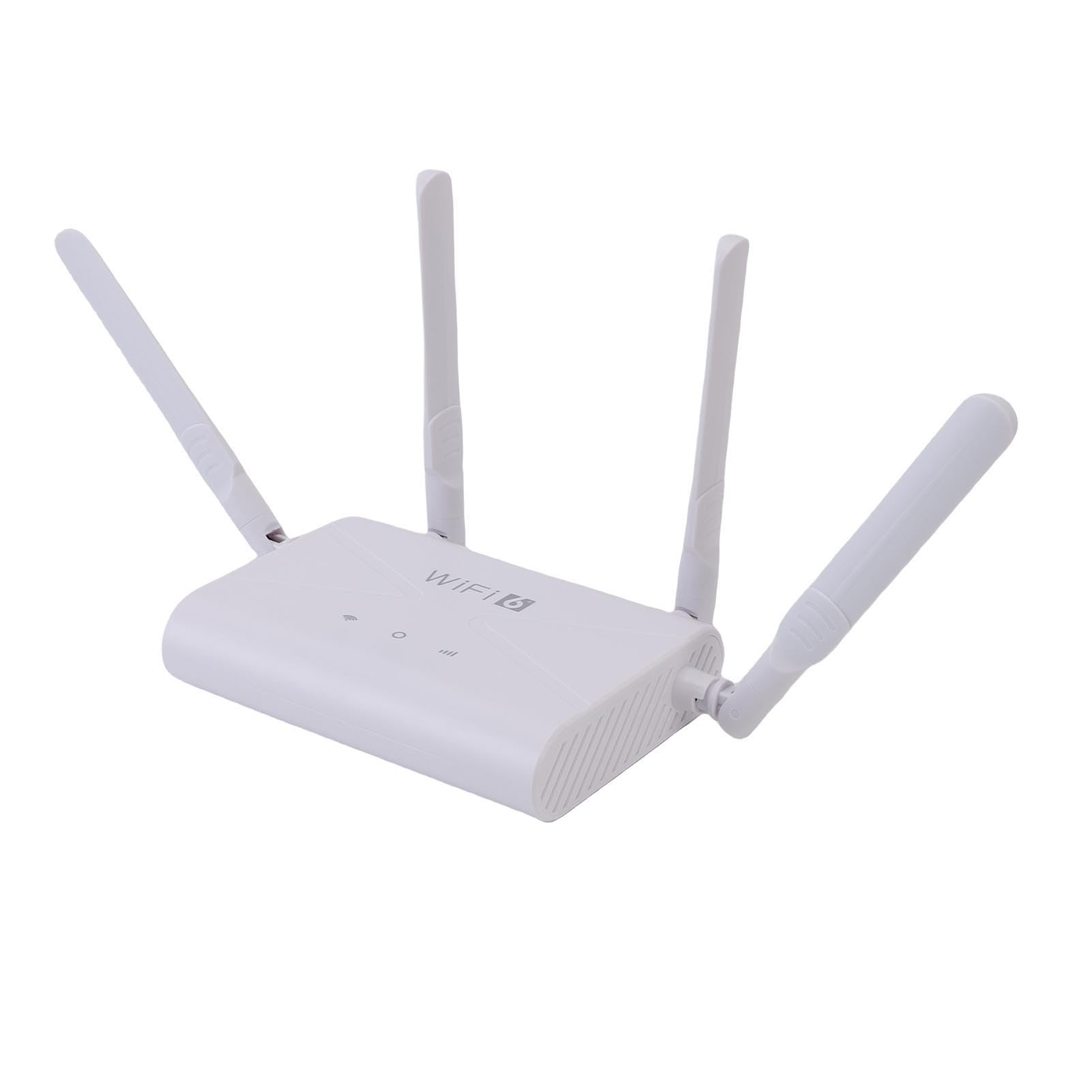 Sxhlseller Router 4G LTE WiFi6 CPE z 4 Antenami do Szybkiego Dostępu do Internetu Użytku Domowego/biurowego Materiał ABS