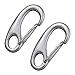 Milisten 2pcs Stainless Steel Pet Id Tag Clips Quick Release Holders for Dogs Cats Easy to Switch Between Collars Durable and Practical Pet Tag Fasteners