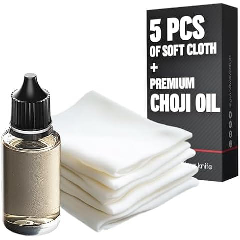 Basic Katana Cleaning Kit with 5 pcs Cleaning Cloths and Bottle of Choji Oil – Maintenance Care Set for Samurai Swords – Care for Samurai Japanese Ninja Katanas Swords – Birthday Gift for Everyone Cover