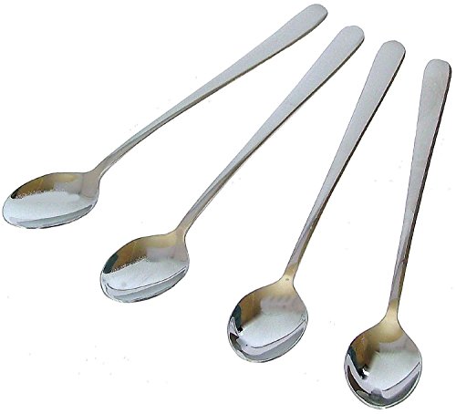 SHINE - Juego de 12 cucharas de café con Mango Largo de Acero Inoxidable – Ideal para café café con Leche, café, café… - Imagen 3