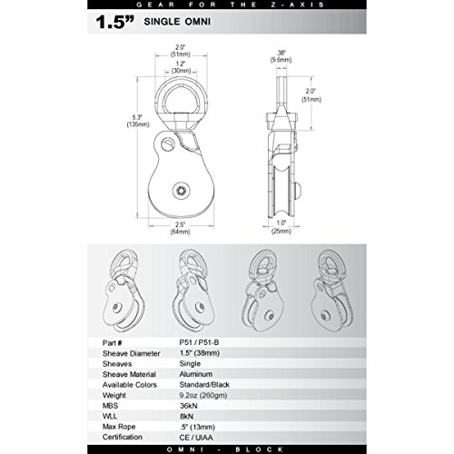 Rock Exotica P51 Ommi-Block 1.5 single pulley