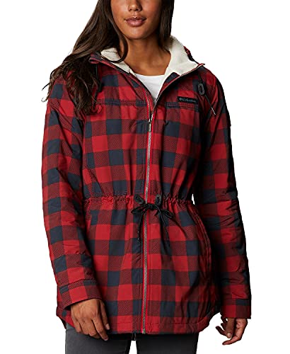Columbia Women's Chatfield Hill Plaid Fleece-Lined Utility Jacket