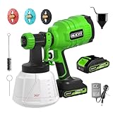 Cordless Paint Sprayer for Furniture & Small DIY Projects, 21V Battery Powered Spray Gun with 3 Nozzles, Adjustable Flow Control, Easy to Clean – Ideal for Cabinets, Doors & Home Refinishing