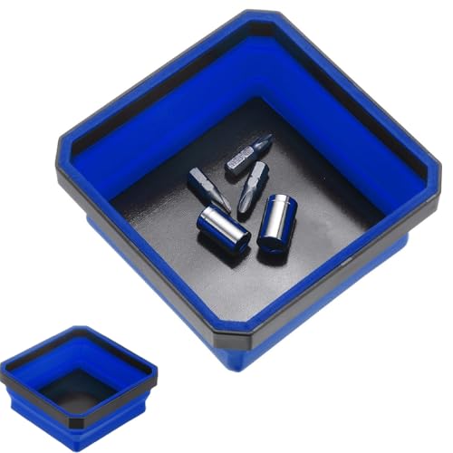 Magnetschale Faltbares Tablett,Kleine Metallteile Organizer,Zusammenklappbare Magnetische Teileablage,Werkzeugträger für Bolzen Schrauben Muttern Unterlegscheiben und Andere Kleinteile