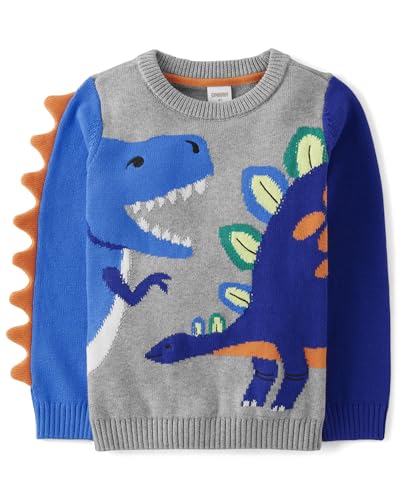 Image of Gymboree Boys' and Toddler Long Sleeve Crew Neck Pullover Sweater