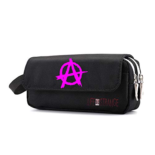 Preisvergleich Produktbild Life is Strange Federmäppchen Große kapazität federmäppchen schreibwaren Aufbewahrungstasche Tasche Jungen mädchen Schule schreibwaren Tasche (Color : Black05, Size : 20 X 6 X 10cm)