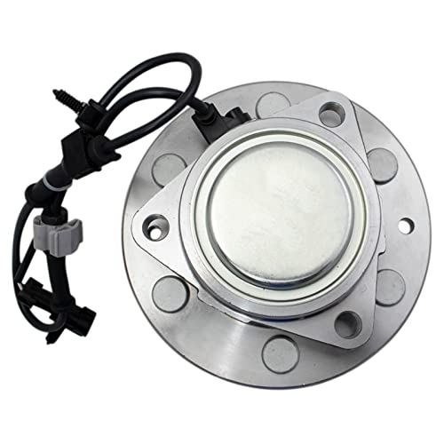 Image of TRQ Front Left and Right Wheel Bearing and Hub Assembly Set 2 Piece Compatible with 2014 Chevrolet Express 1500 Van RWD 2014 GMC Savana 1500 Van RWD