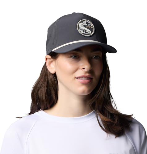 Image of Columbia Unisex Tidal Pursuit 3D Stretch Snap Back, Shark /Fish Circle Red Fish, One Size