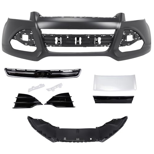 SCOOLKS Front Bumper Cover Set Compatible with 2013–2016 Ford Escape?7Pcs?