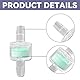 Xiciki 10 Stück Aquarium-Wasserpumpe Silikonschlauch Filter, 4mm, Schlauch Reinigung Filtration Sauerstoff Aquarium Fischteich Zubehör, Wasser Öl Luftfilter