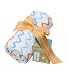 Angel Dear Chevron Swaddle Blanket, Multi Blue