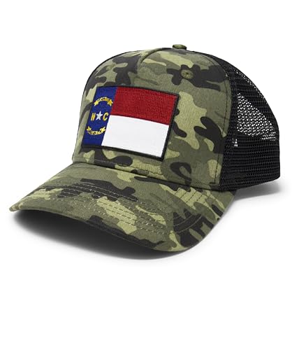 Image of International Tie State Hat for Men and Women, Adjustable Snapback Trucker Baseball Cap with Embroidered Patch