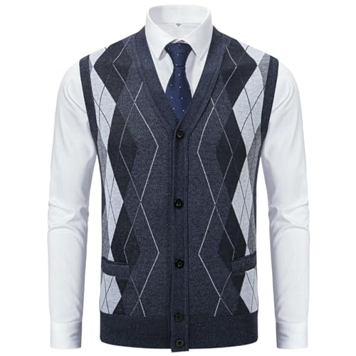 Gilet en tricot sans manches coupe ajustée pour l'hiver