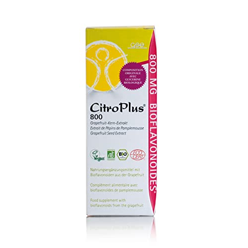Gse Extracto De Núcleo De Pomelo Citroplus 800, Gotas De Pomelo De 50 Ml En Calidad Orgánica, Rico En Bioflavonoides, 100% Vegetal, Vegano Y Sin Aditivos