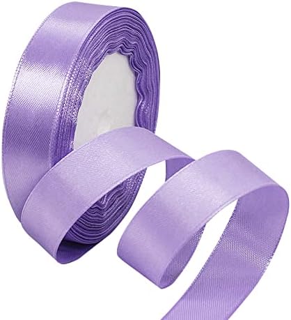 Red Satin Ribbon 10mm, 22M Solid Colors Fabric Red Ribbon for Crafting, Gift Wrapping, Balloons, DIY Sewing Project, Hair Bows, Xmas, Valentine, Presents Bouquets Floral Wedding & Cake Decoration