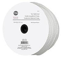 Algopix Similar Product 14 - Dritz 5/32", 144 YD Cable Cord, White