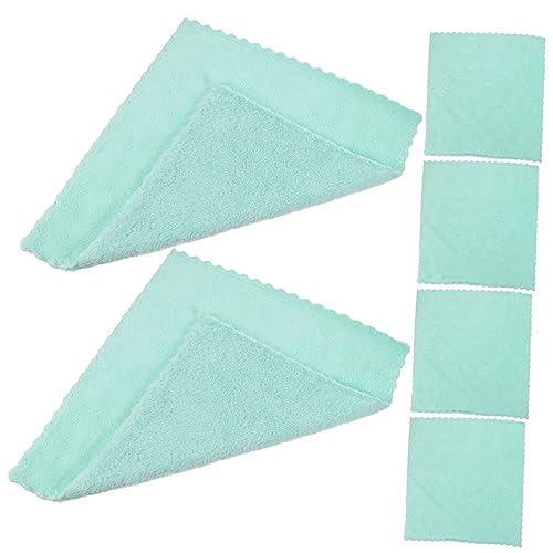 Healeved 6Pcs Coral Fleece Face Towels Soft and Absorbent Makeup Washcloths for Gentle Face Cleaning for Daily Use and Skin Care